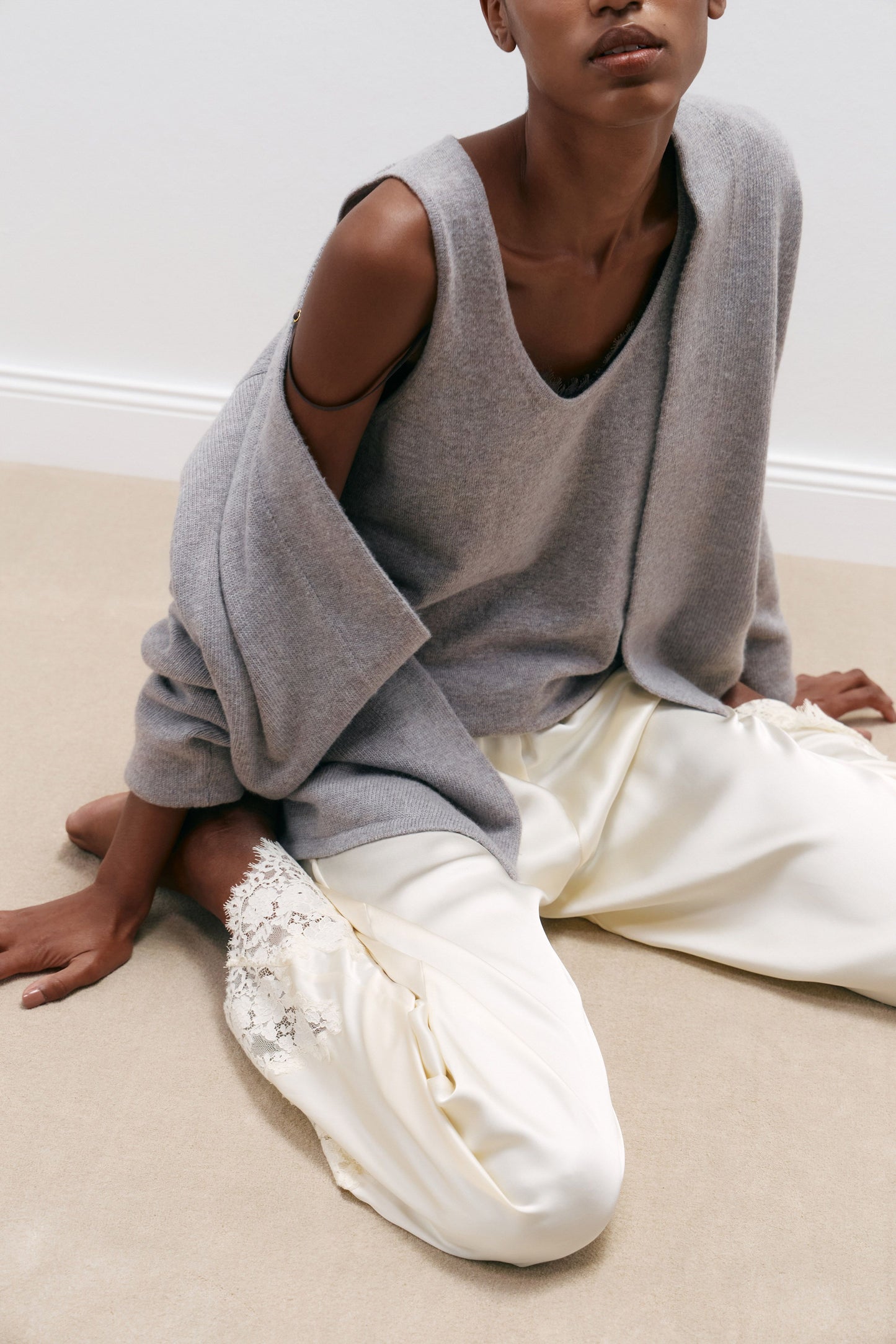 GREY BEIGE MELANGE