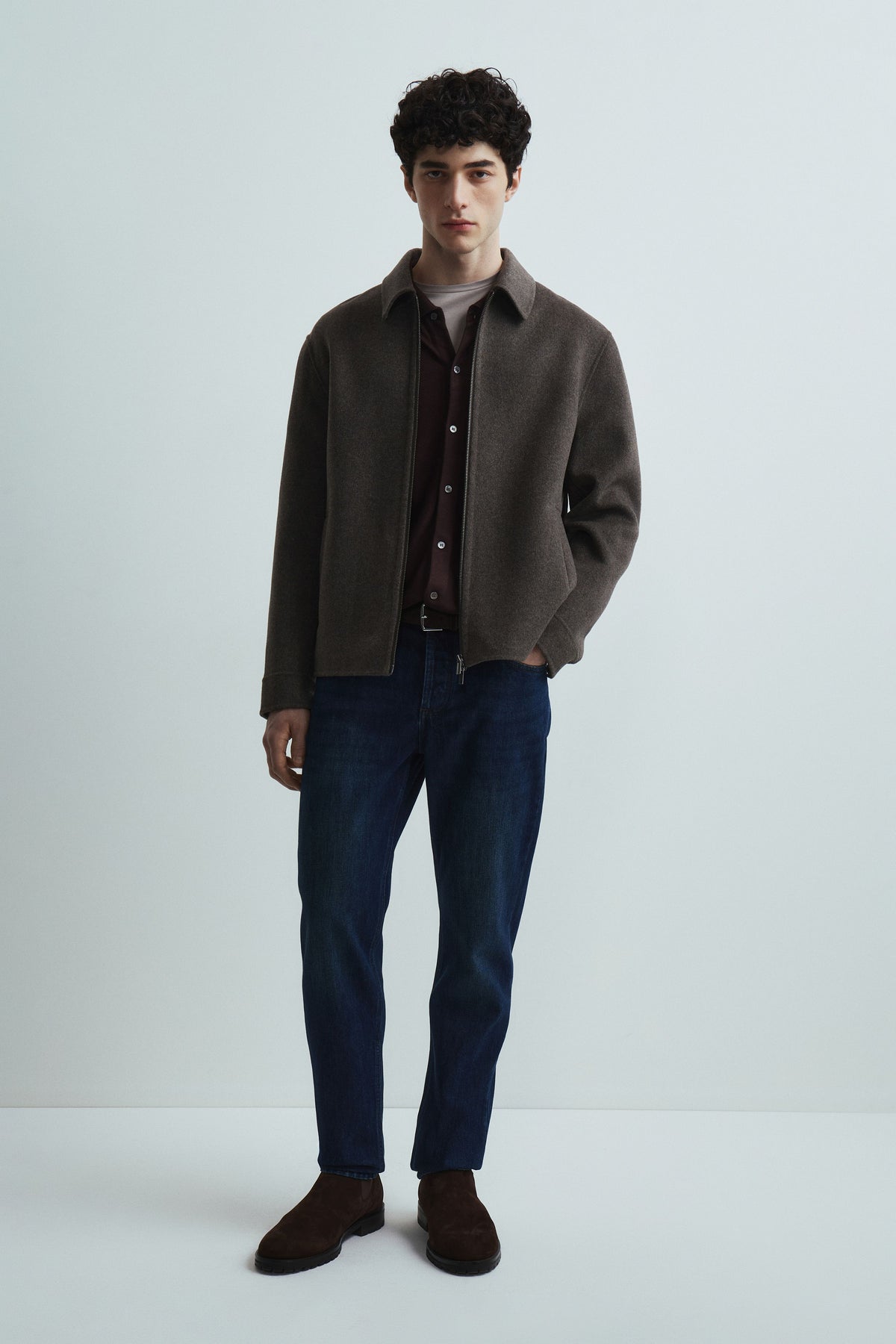 GRAY BROWN MELANGE