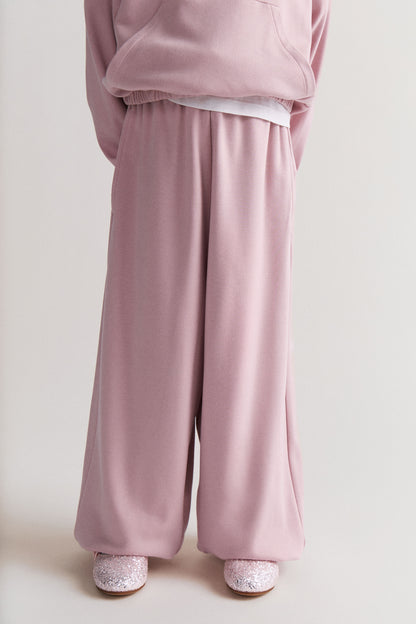 BRUSHED FINE-KNIT JOGGERS