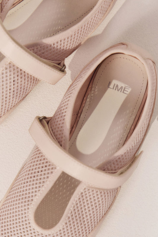 FLAT MESH MARY JANES