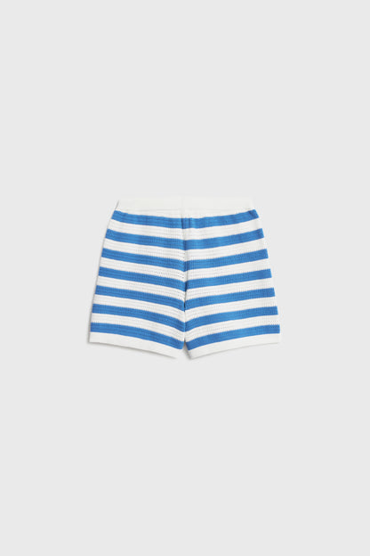 CONTRAST COTTON SHORTS - LIMÉ