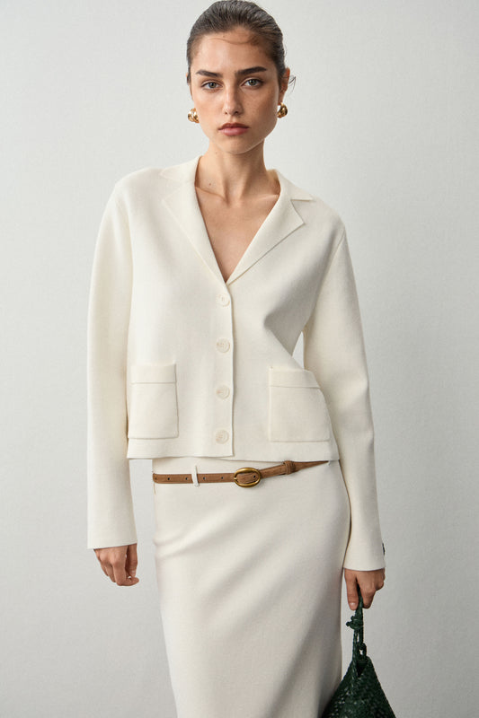 VISCOSE-BLEND CARDIGAN