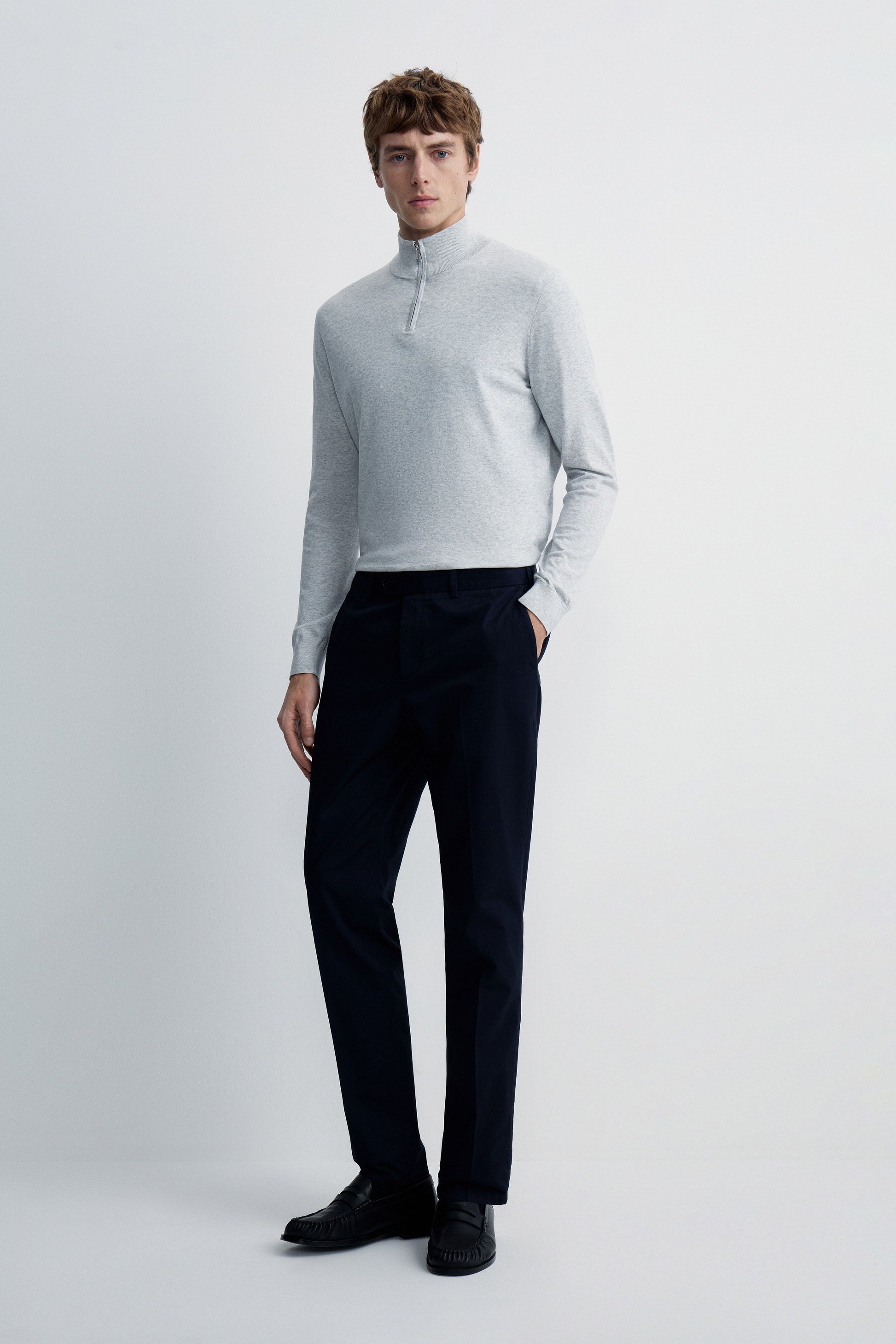 LIGHT GREY MELANGE