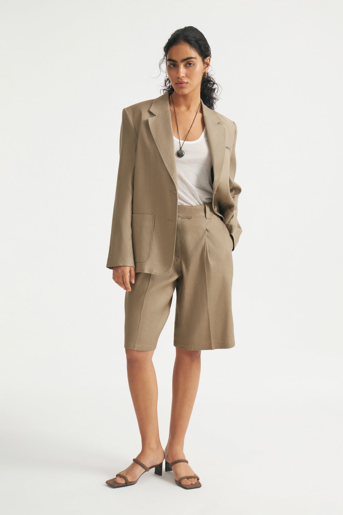GRAY BROWN MELANGE