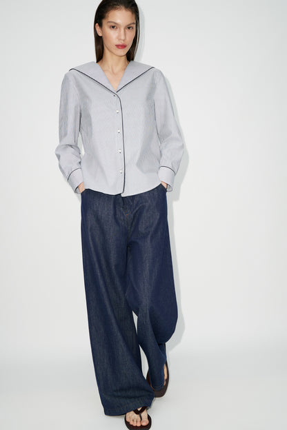 DARK BLUE/WHITE