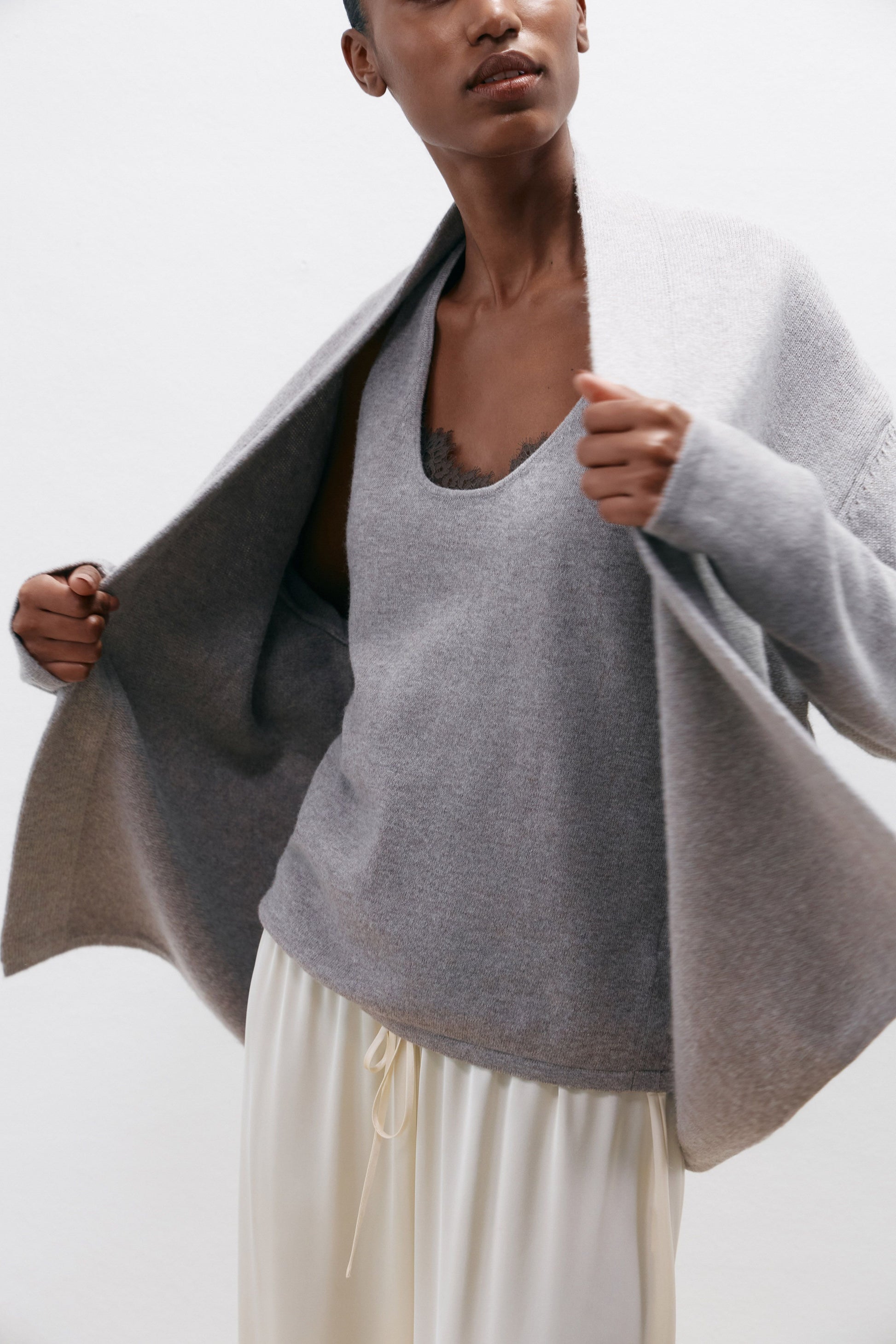 GREY BEIGE MELANGE